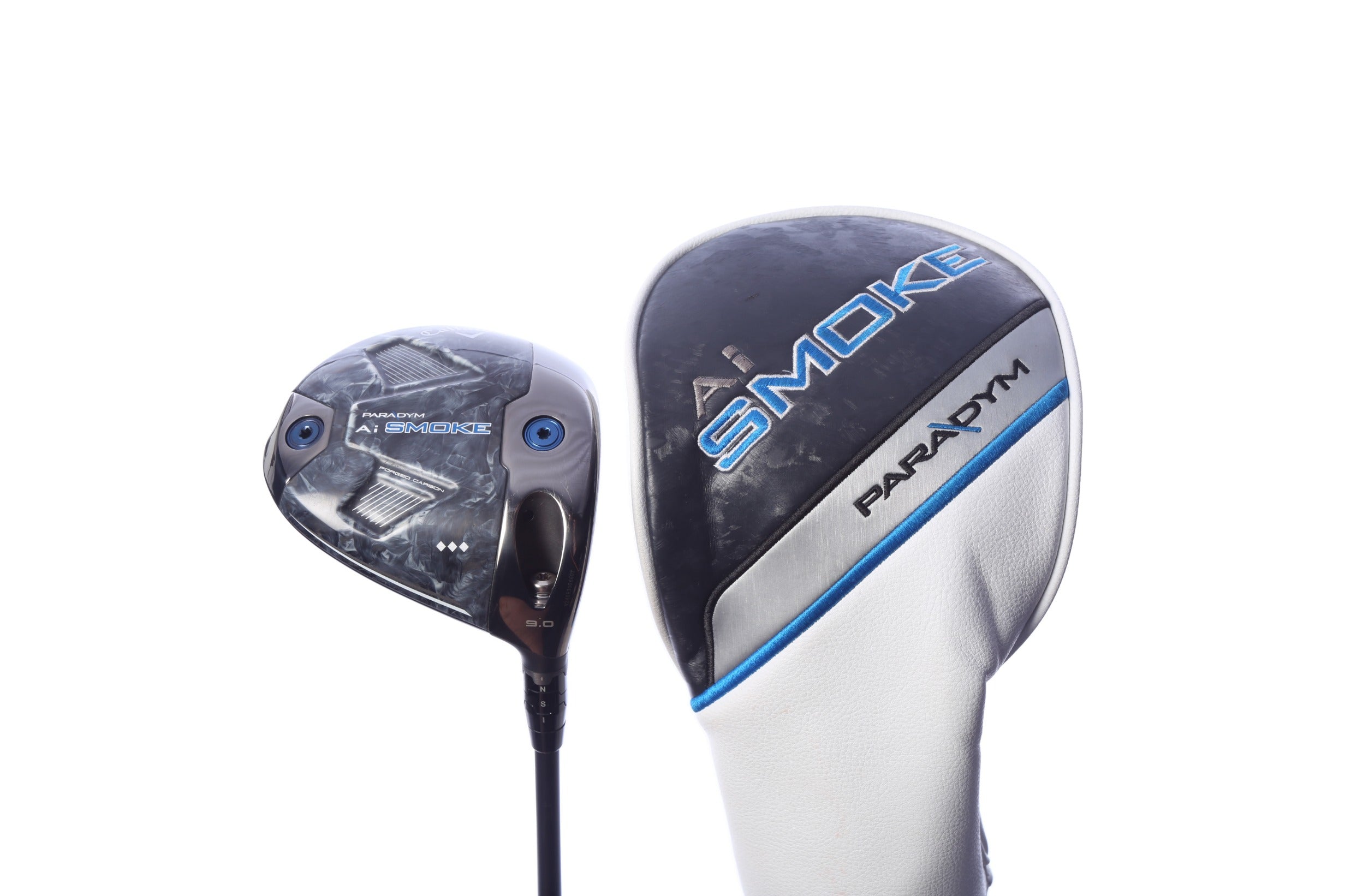 Used Callaway Paradym Ai Smoke Triple Diamond Driver - 9 Degrees - Extra Stiff Flex Mitsubishi Tensei Blue AV Series - Right-Handed