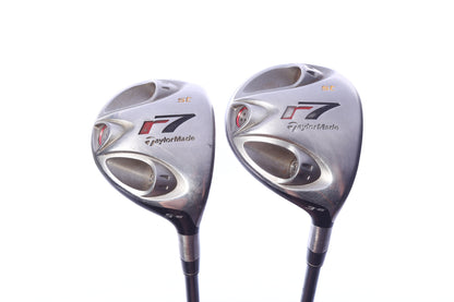 Used TaylorMade r7 Steel Wood Set - Right-Handed - 3W, 5W - Stiff Flex