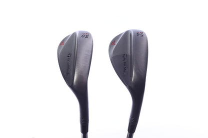 Used TaylorMade Milled Grind 2 Black Wedge Set - Right-Handed - 54*, 58* - Stiff Flex