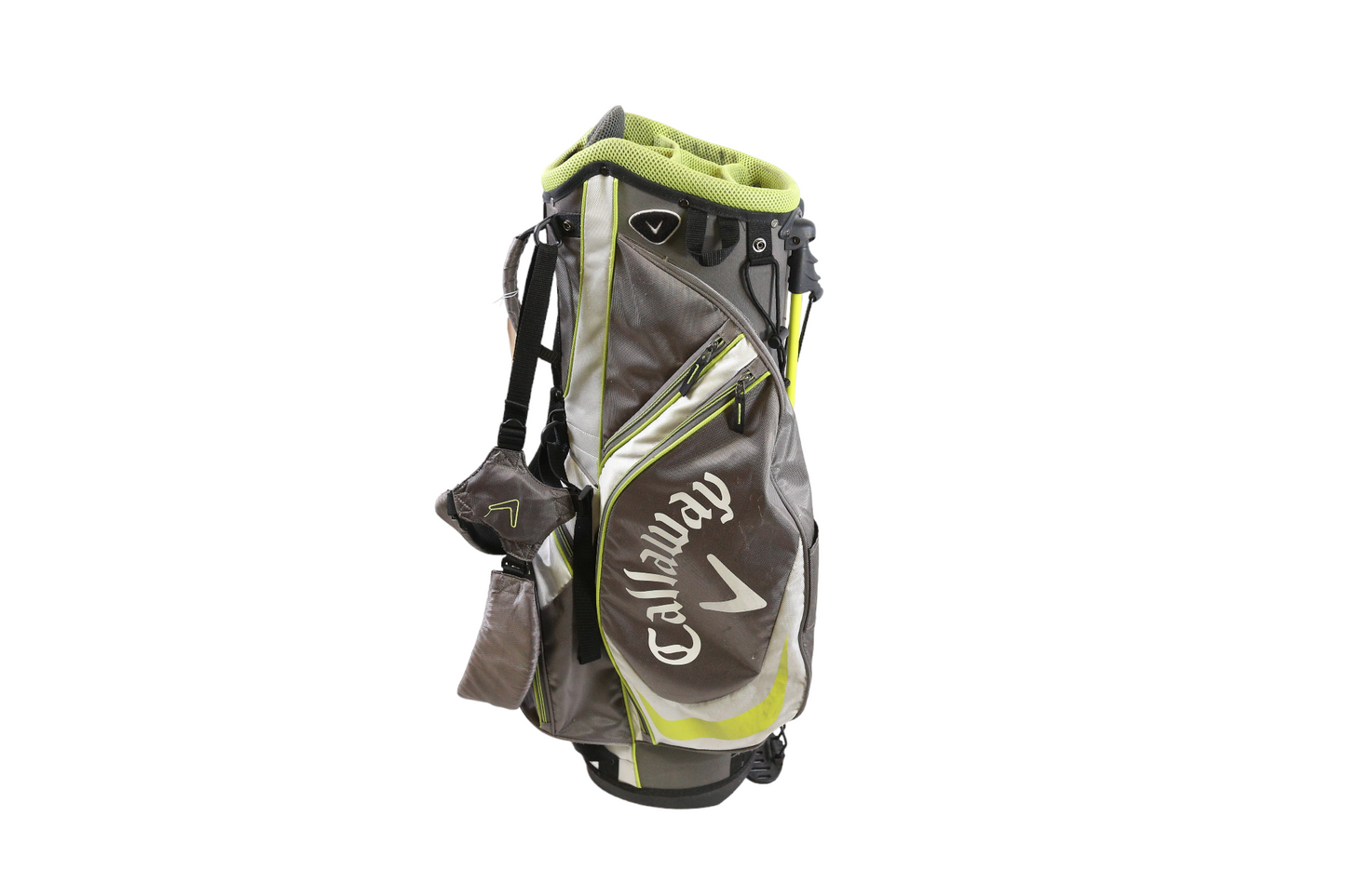 Callaway Stand Bag Grey/White/Lime 6 Divider 5 Pocket Shoulder Strap