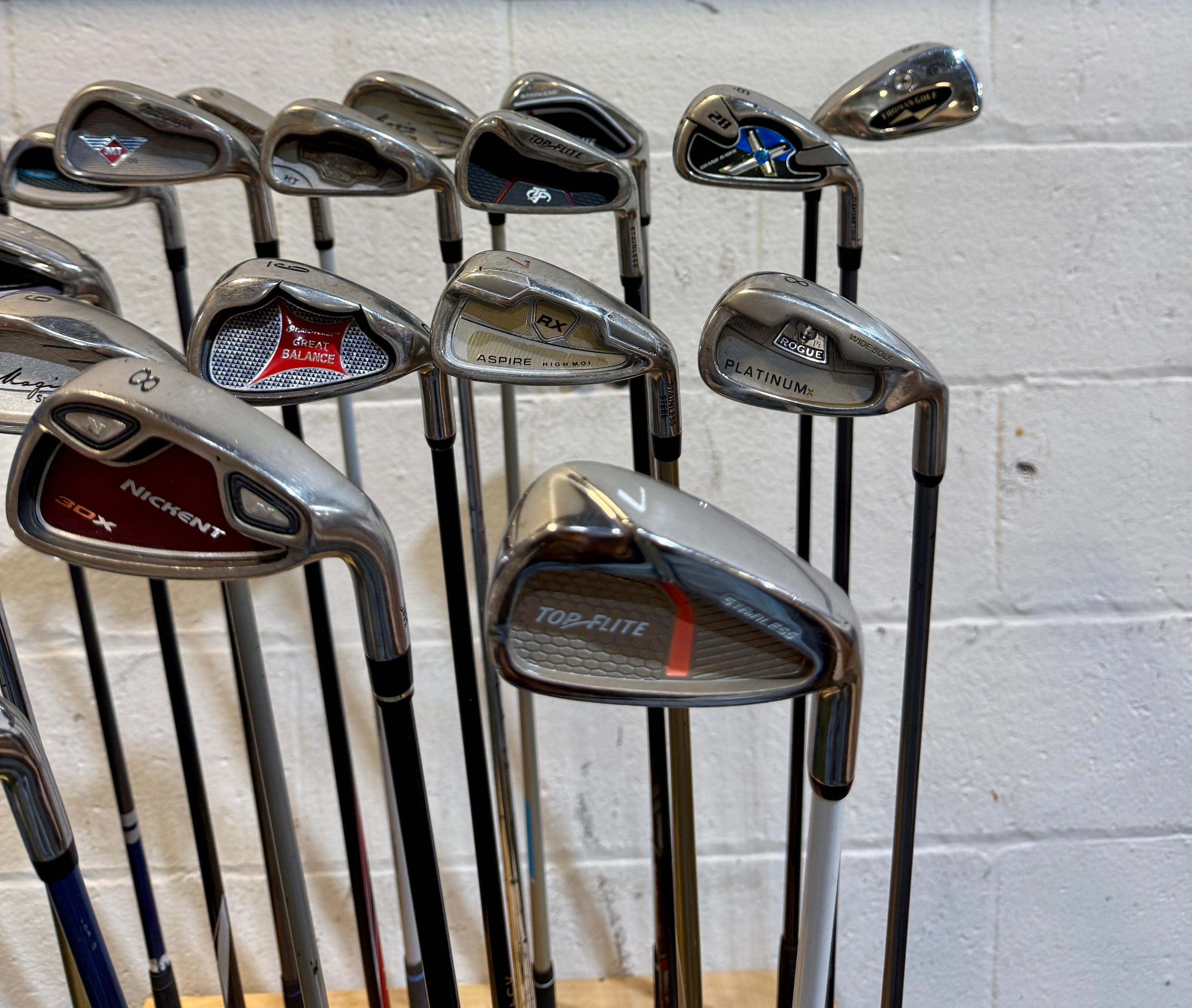Wholesale Lot of 45 Golf Clubs - Assorted Single Irons-Next Round