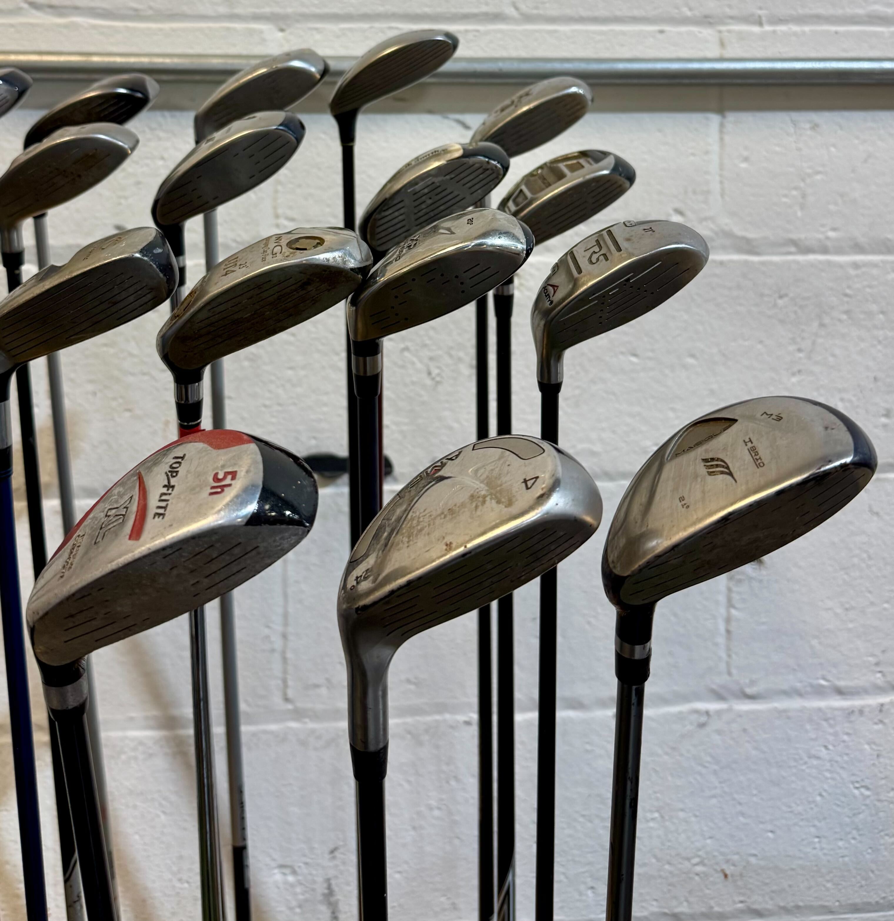 Wholesale Lot of 40 Golf Clubs - Assorted Hybrids - RH/LH - Mixed Flexes-Next Round