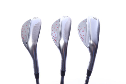 Used Titleist Vokey SM9 Tour Chrome Wedge Set - Right-Handed - 50*, 54*, 60* - Extra Stiff Flex
