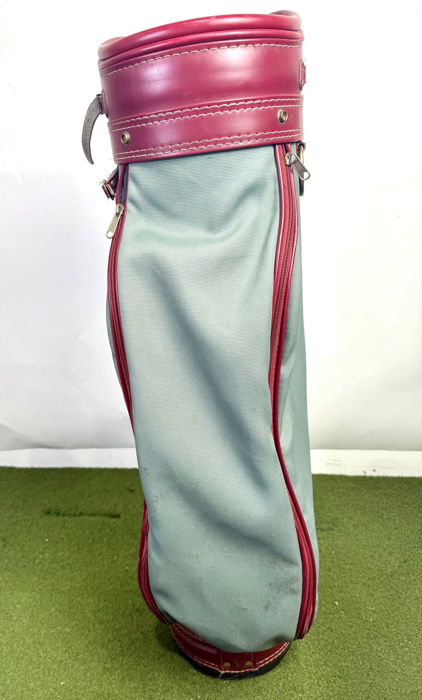 Maxfli Golf Bag - 5 pockets and 3 dividers. Green and Red.-Next Round