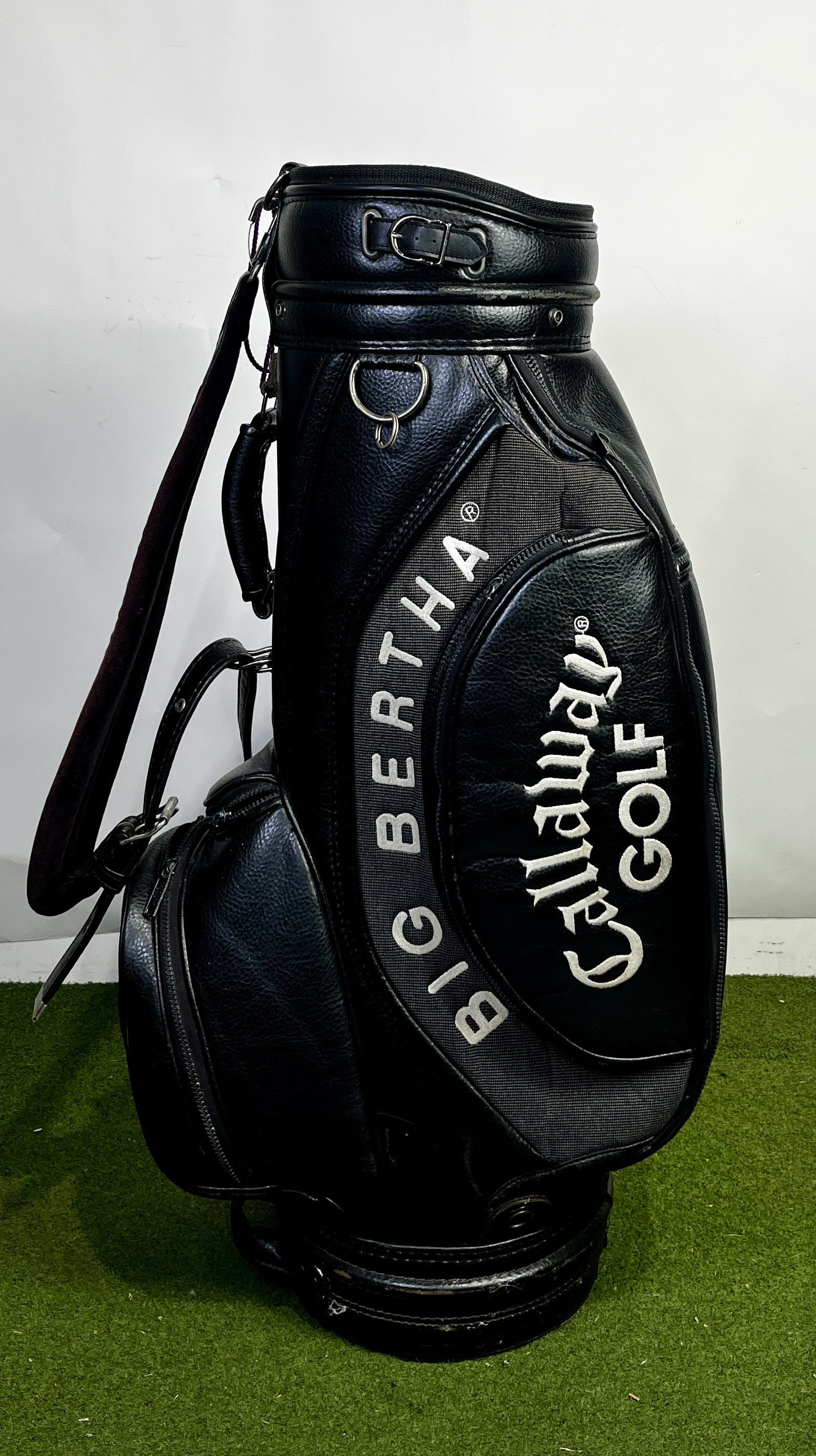 Big Bertha Callaway Staff Bag - 6 Dividers 6 Pockets- Black and White-Next Round