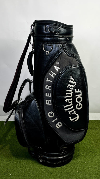 Big Bertha Callaway Staff Bag - 6 Dividers 6 Pockets- Black and White-Next Round