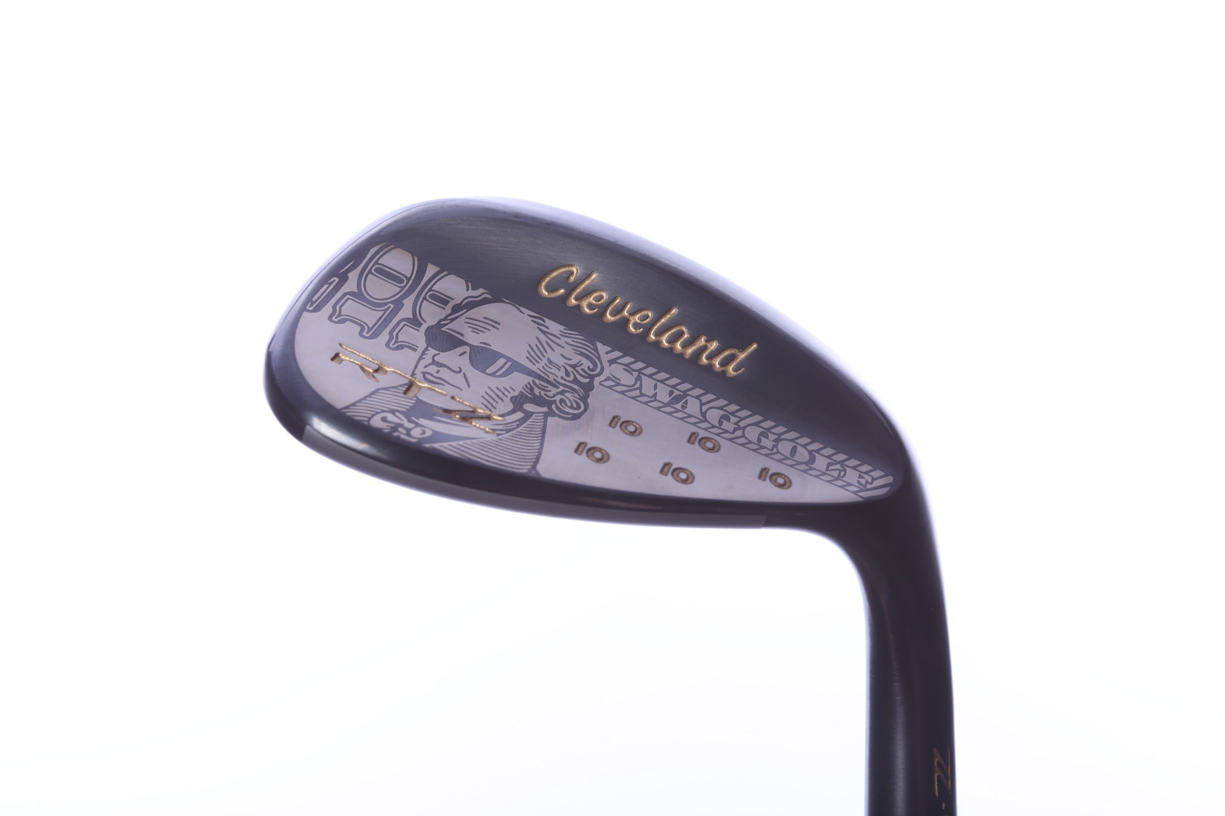 Used Cleveland x Swag RTZ Black Satin Dollar Bill Sand Wedge - Right-Handed - 56 Degrees - Wedge Flex-Next Round