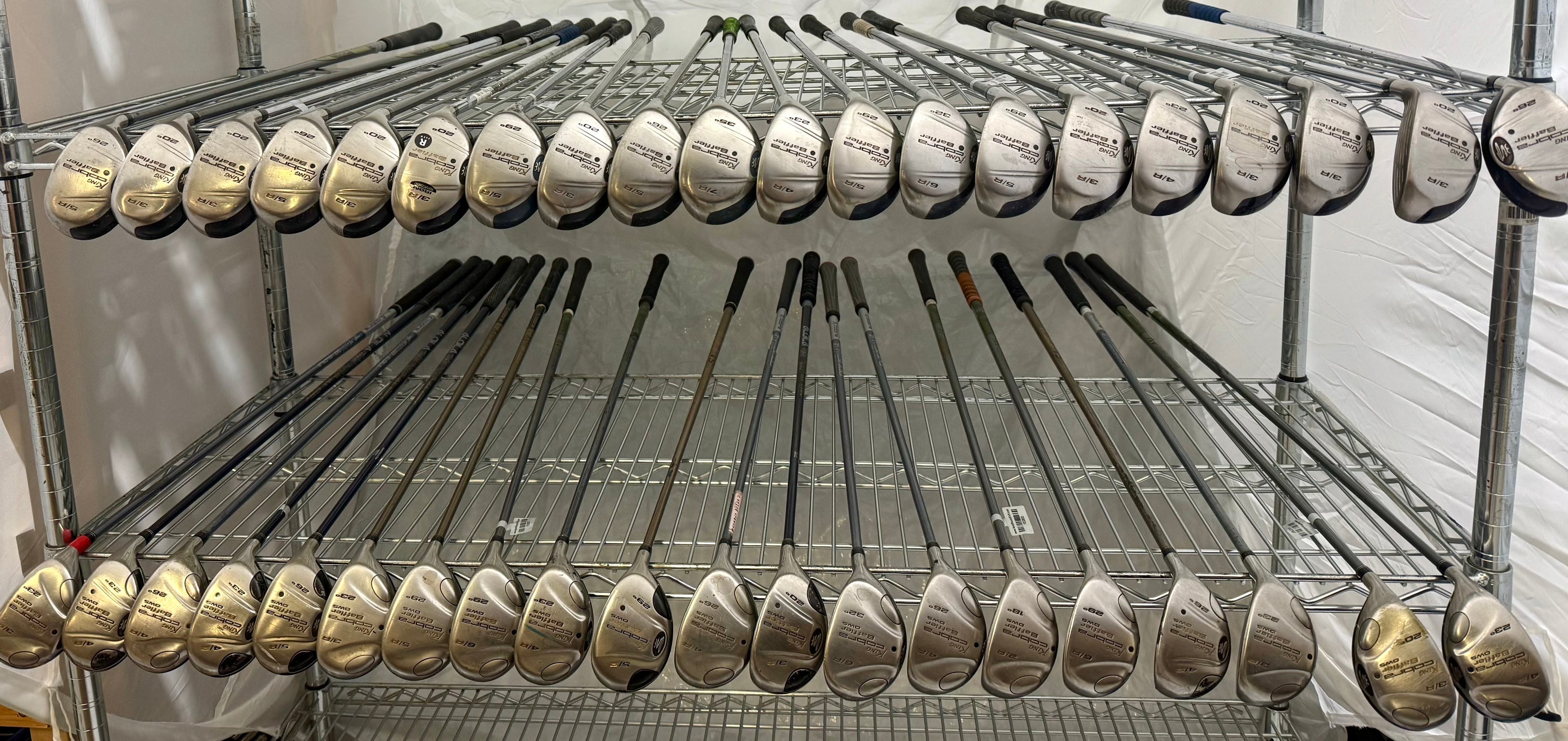 Wholesale Lot of 40 Golf Clubs - Cobra Baffler & Baffler DWS Hybrids-Next Round