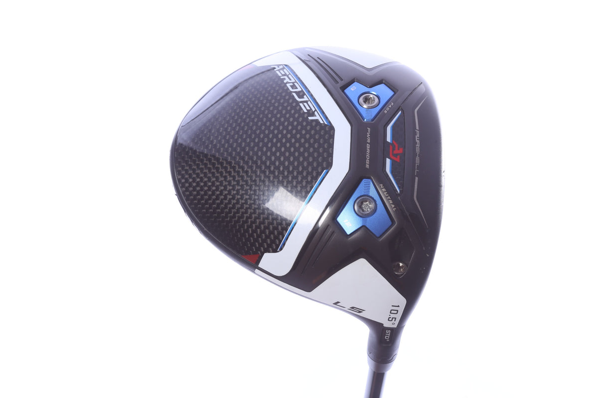 Used Cobra AeroJet LS Driver - 10.5 Degrees - Stiff Flex Mitsubishi Kai'li White - Right-Handed-Next Round