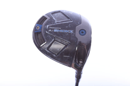 Used Callaway Paradym Ai Smoke MAX Driver - 10.5 Degrees - Regular Flex Mitsubishi Tensei AV Blue - Right-Handed