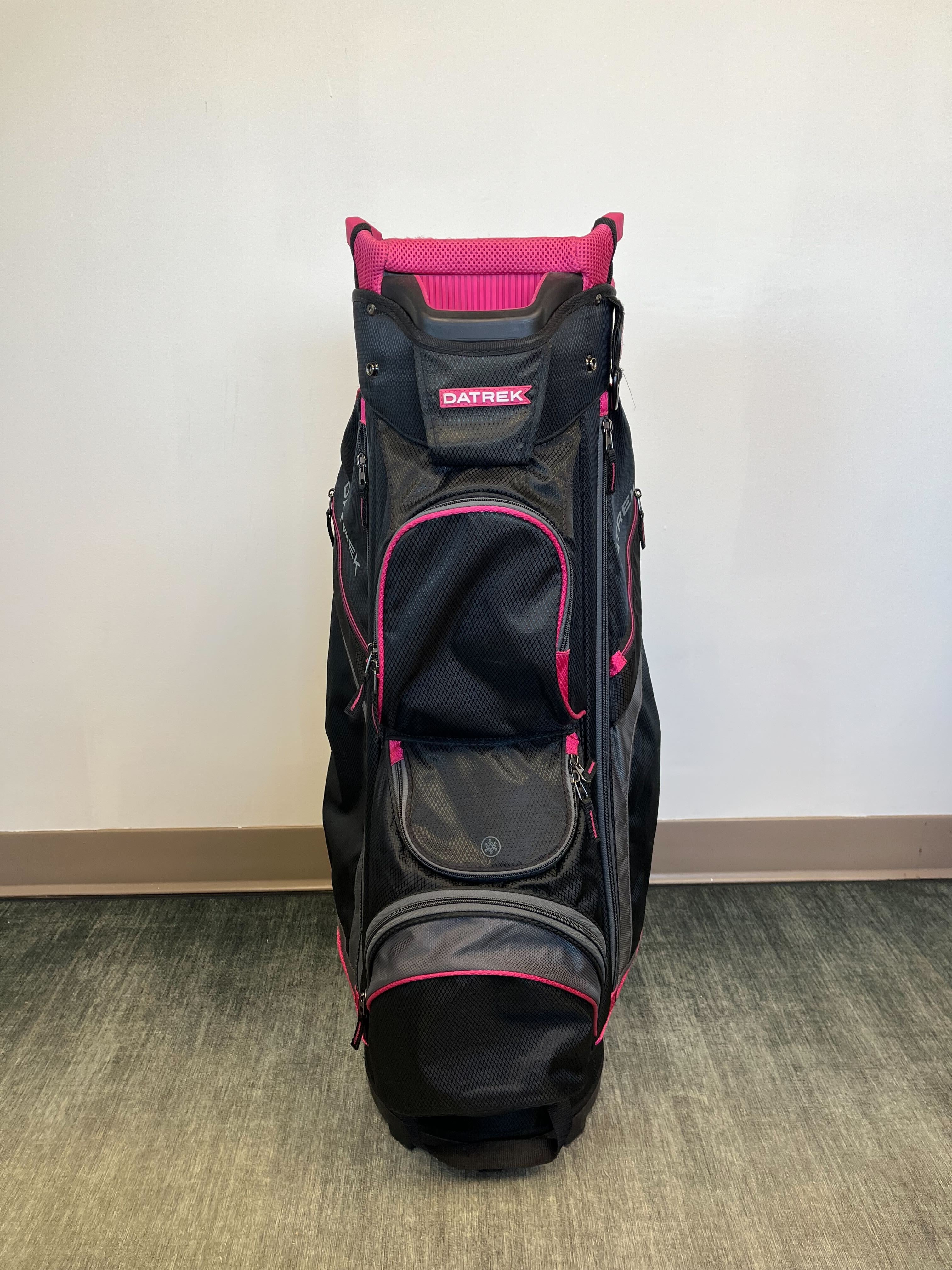 Datrek Women's Cart Bag Black/Pink with Strap and Rain Cover-Next Round