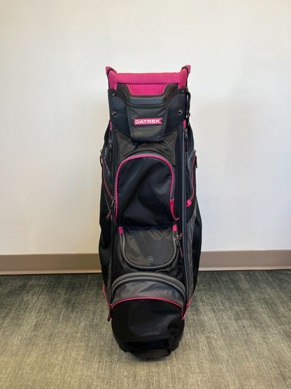 Datrek Women's Cart Bag Black/Pink with Strap and Rain Cover-Next Round