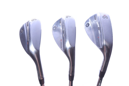 Used Titleist Vokey SM6 Tour Chrome Wedge Set - Right-Handed - 50*, 54*, 58* - Wedge Flex