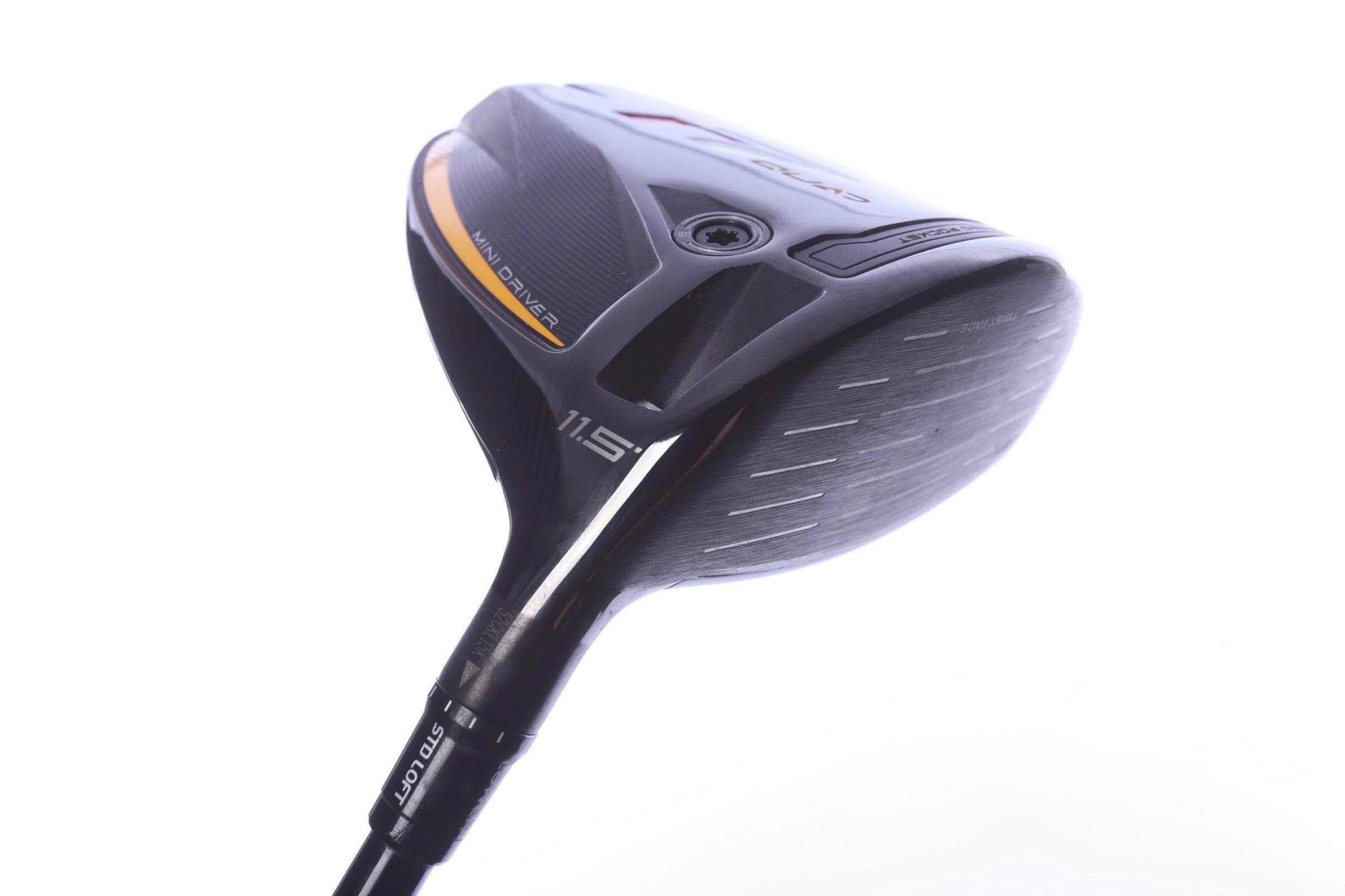 Used TaylorMade r7 Quad Mini Driver - 11.5 Degrees - Stiff Flex Fujikura Speeder MD - Right-Handed