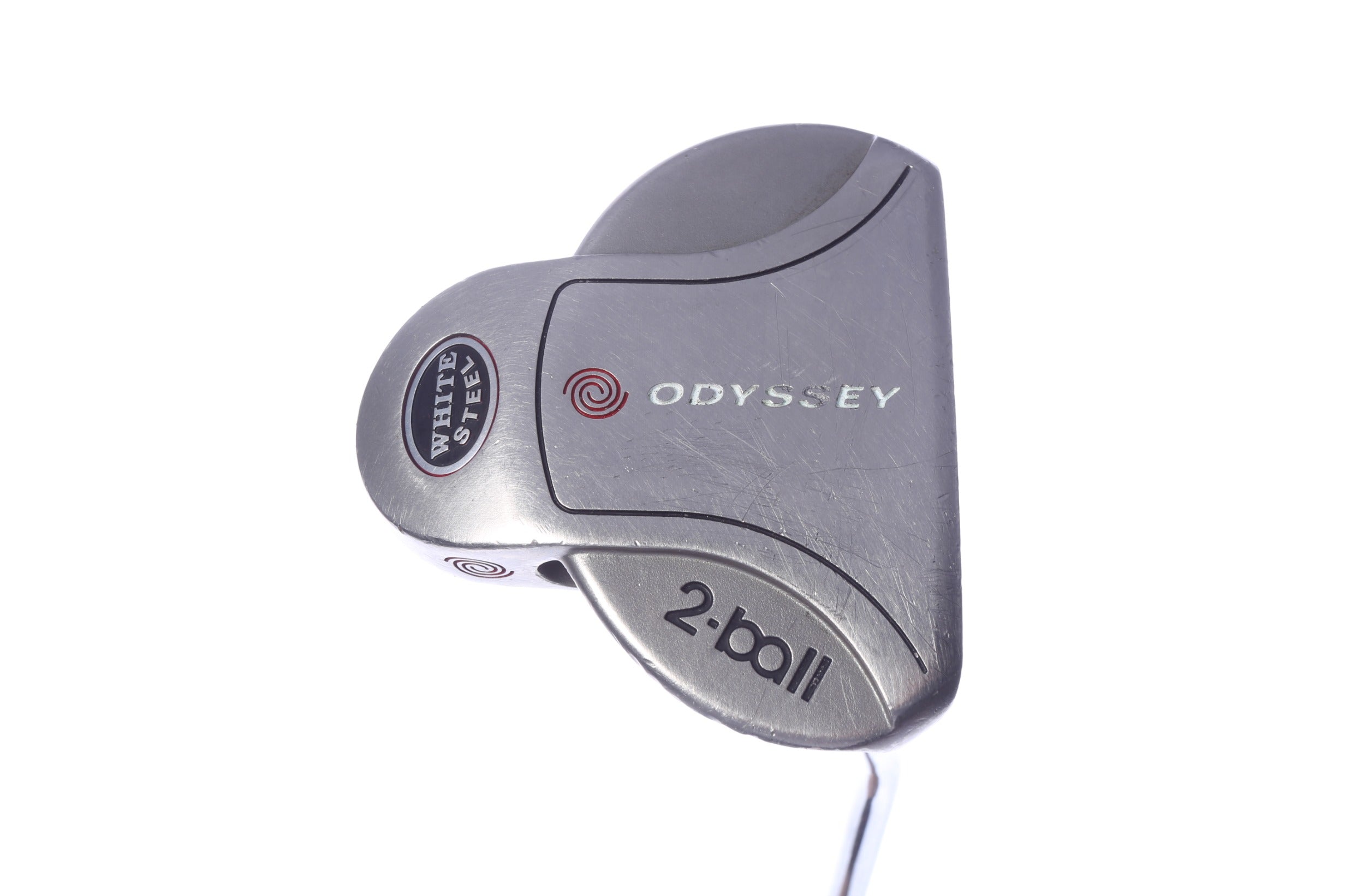 Used Odyssey White Steel 2-Ball Putter - Right-Handed - 35.5 in - Mallet-Next Round