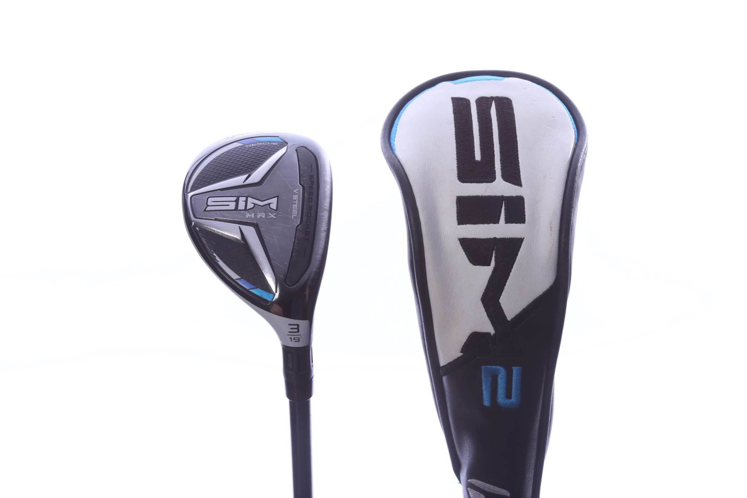 Used TaylorMade SIM2 MAX Rescue 3H Hybrid - Right-Handed - 19 Degrees - Regular Flex-Next Round