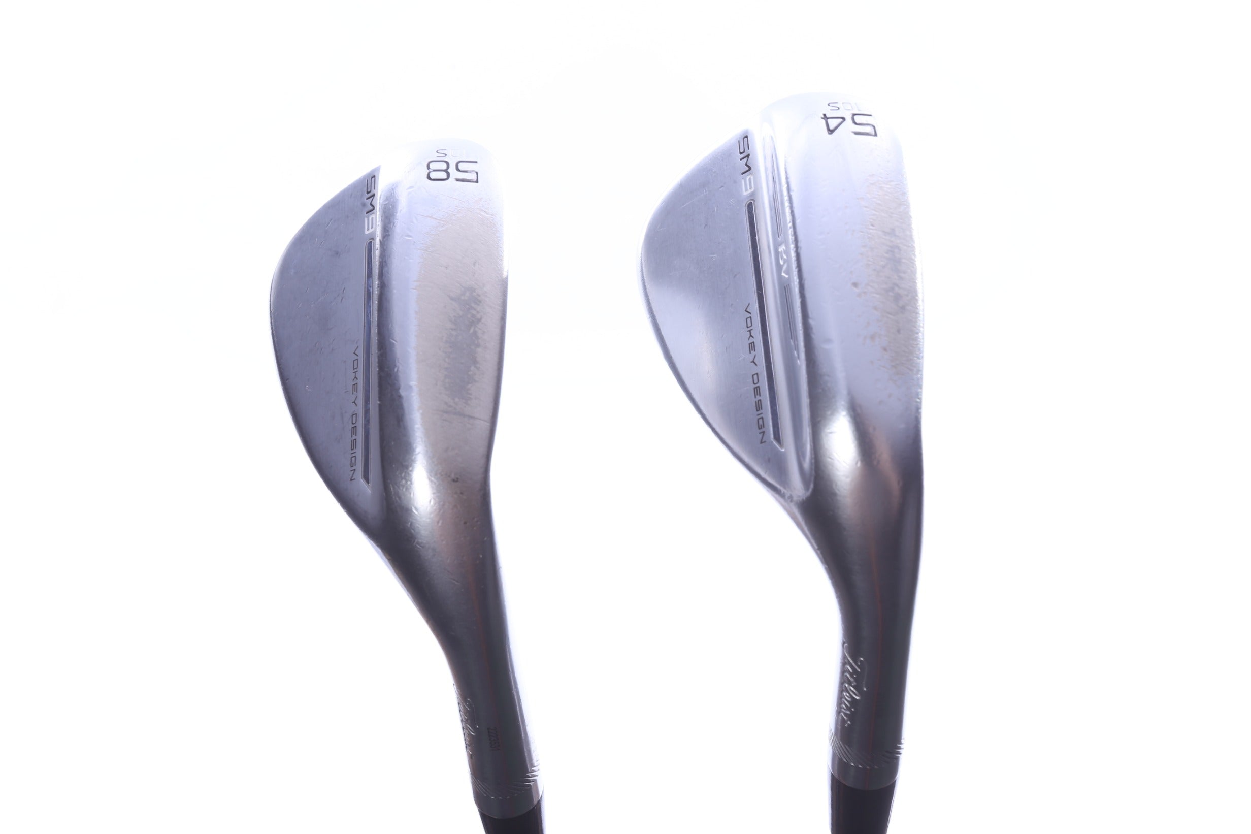 Used Titleist Vokey SM9 Tour Chrome Wedge Set - Right-Handed - 54*, 58* - Wedge Flex-Next Round