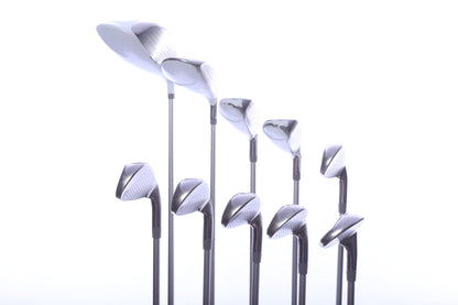 Used TaylorMade Kalea Grey Green Complete Set - Left-Handed - Dr, 3W, 4H, 5H, 6-PW, SW - Ladies Flex