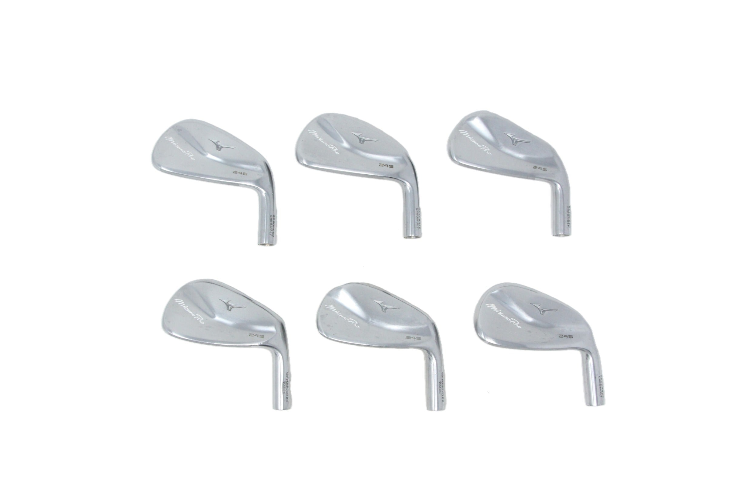 Used Mizuno Pro 245 Iron Set - HEAD ONLY - Right-Handed - 5-PW