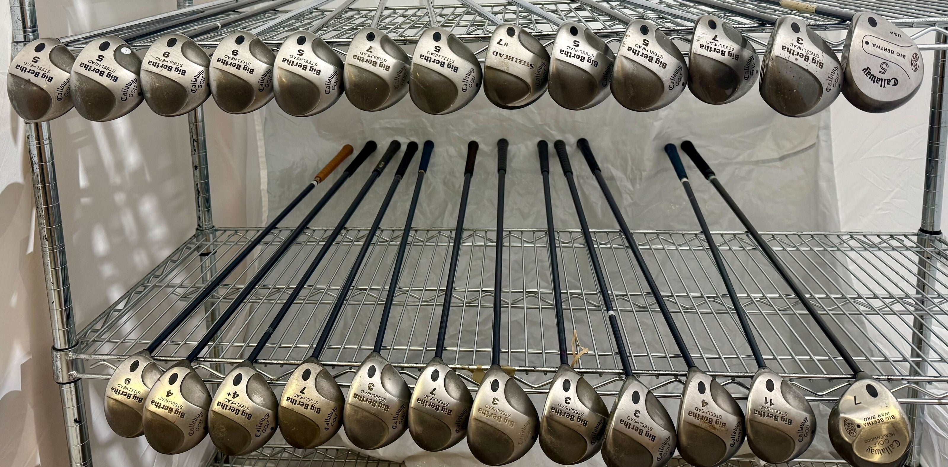 Wholesale Lot of 25 Golf Clubs - Callaway Big Bertha Stealhead Fairway Woods-Next Round