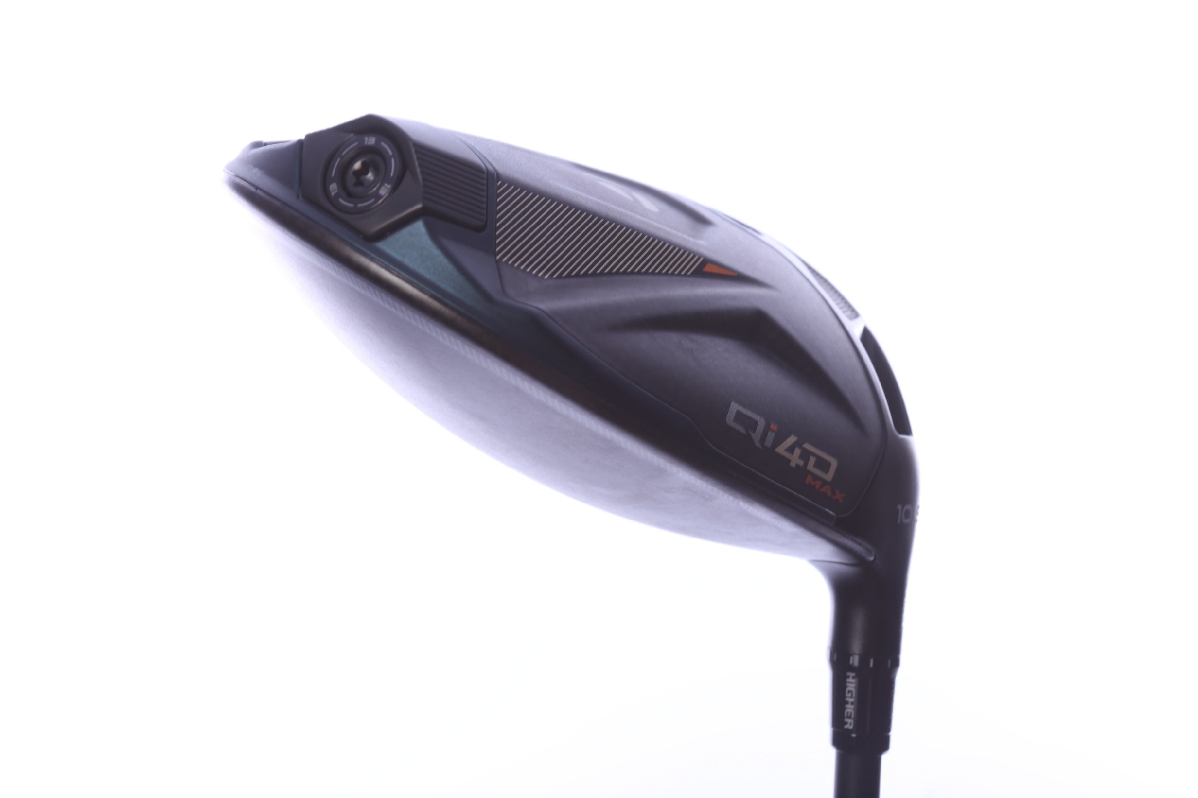 Used TaylorMade Qi4D Max Driver - 10.5 Degrees - Stiff Flex Mitsubishi Reax LR White - Right-Handed