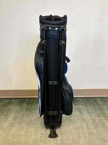 Maxfli Rev 3 Kids Stand Golf Bag Blue/Black/White 5 Dividers 4 Pockets-Next Round