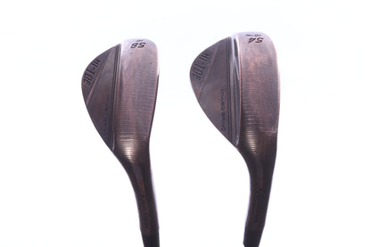 Used TaylorMade Milled Grind HI-TOE 3 Copper Wedge Set - Right-Handed - 54*, 58* - Wedge Flex-Next Round