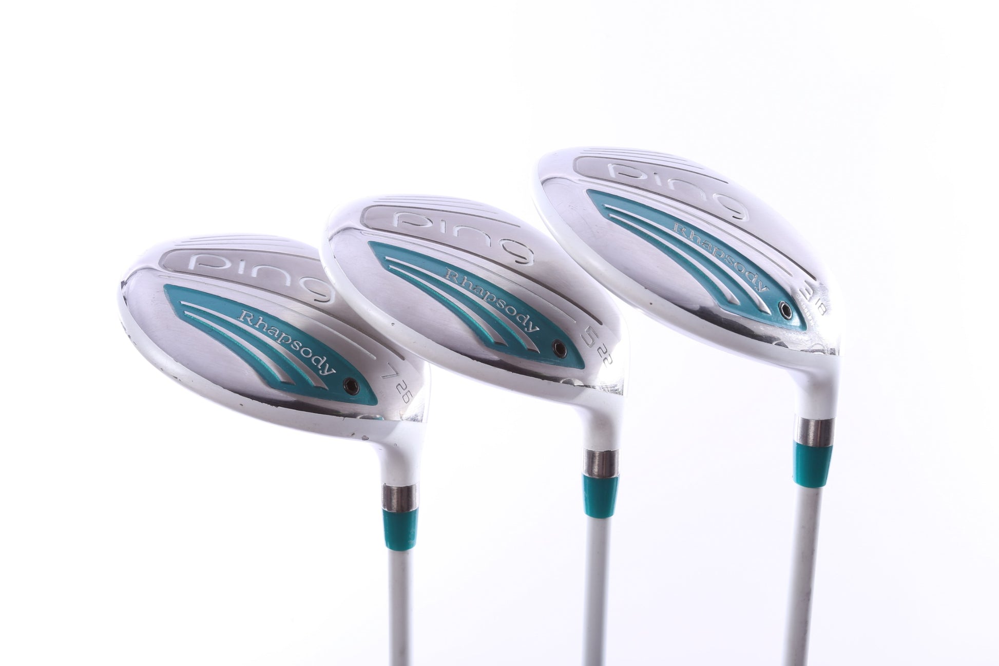 Used Ping Rhapsody 2015 Wood Set - Right-Handed - 3W, 5W, 7W - Ladies Flex-Next Round