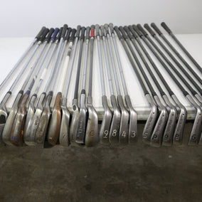 Wholesale Lot of 25 Golf Clubs - Assorted Brands - Men's Flex - Right-Handed-Next Round