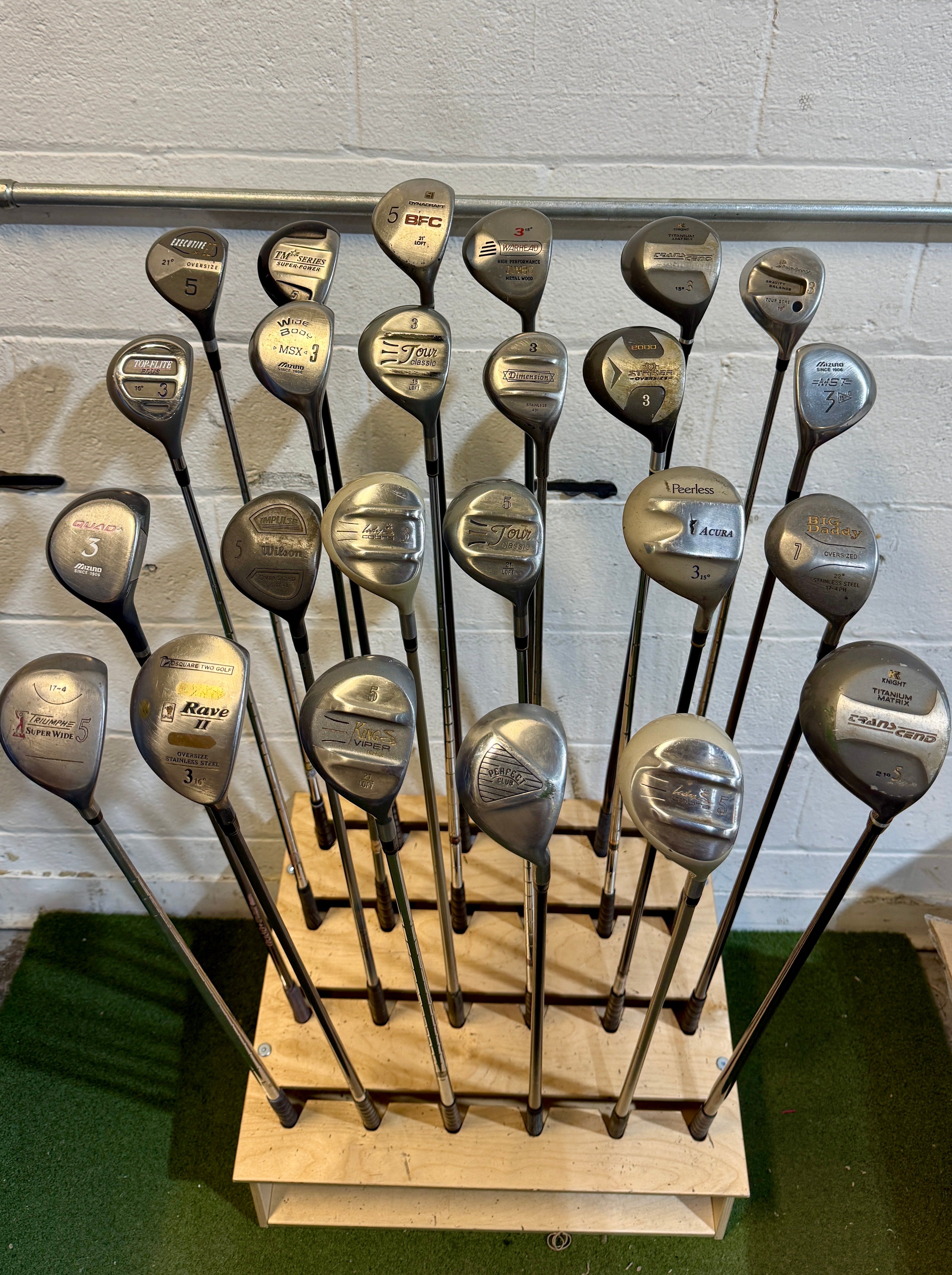 Wholesale Lot of 40 Golf Clubs - Assorted Fairway Woods - RH/LH - Mixed Flexes-Next Round