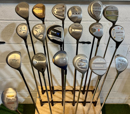 Wholesale Lot of 40 Golf Clubs - Assorted Fairway Woods - RH/LH - Mixed Flexes-Next Round