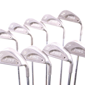 Used Ping Karsten I Iron Set - Right-Handed - 2-9 & SW - Stiff Flex- Black Dot-Next Round
