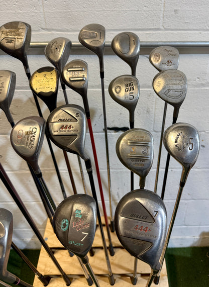 Wholesale Lot of 45 Golf Clubs - Assorted Fairway Woods - RH/LH - Mixed Flexes-Next Round