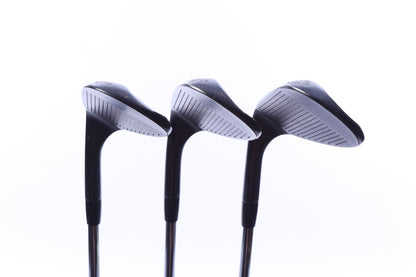 Used Cleveland RTX ZipCore Black Satin Wedge Set - Right-Handed - 52*, 56*, 60* - Variable Flex