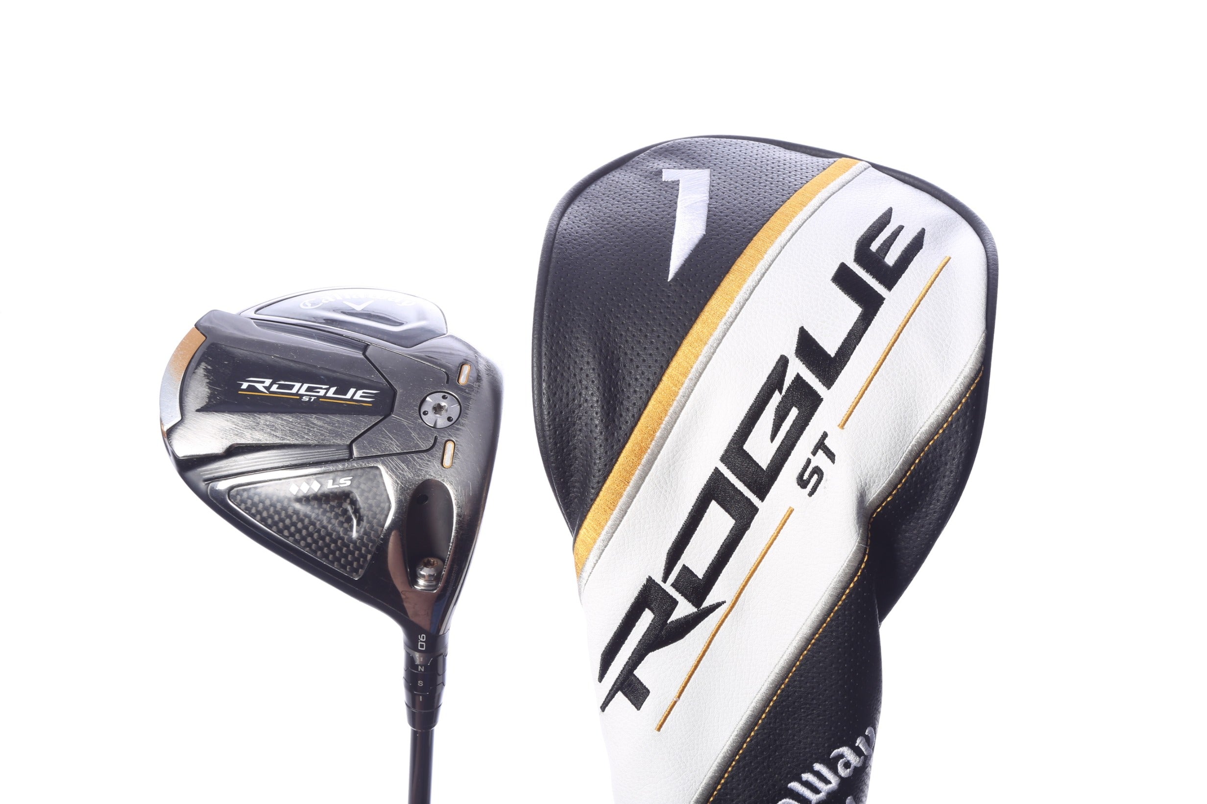 Used Callaway Rogue ST Triple Diamond LS Driver - 9 Degrees - Extra Stiff Flex Mitsubishi Tensei AV Series White - Right-Handed