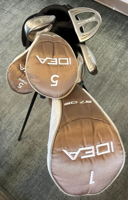 Used Adams Idea a7OS Complete Set - Right-Handed - 1W. 5W, 5H, 7i, 9i. SW - Ladies Flex-Next Round