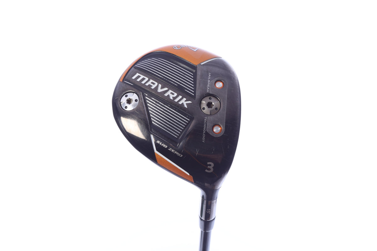 Used Callaway Mavrik Sub Zero 3-Wood - Right-Handed - 15 Degrees - Stiff Flex