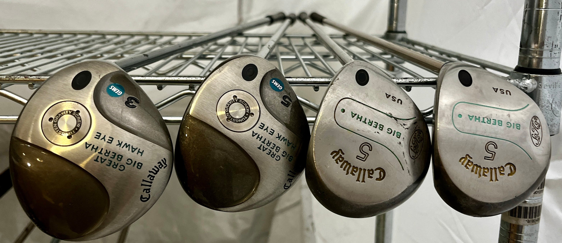Wholesale Lot of 20 Golf Clubs - Callaway Woods & Drivers-Next Round