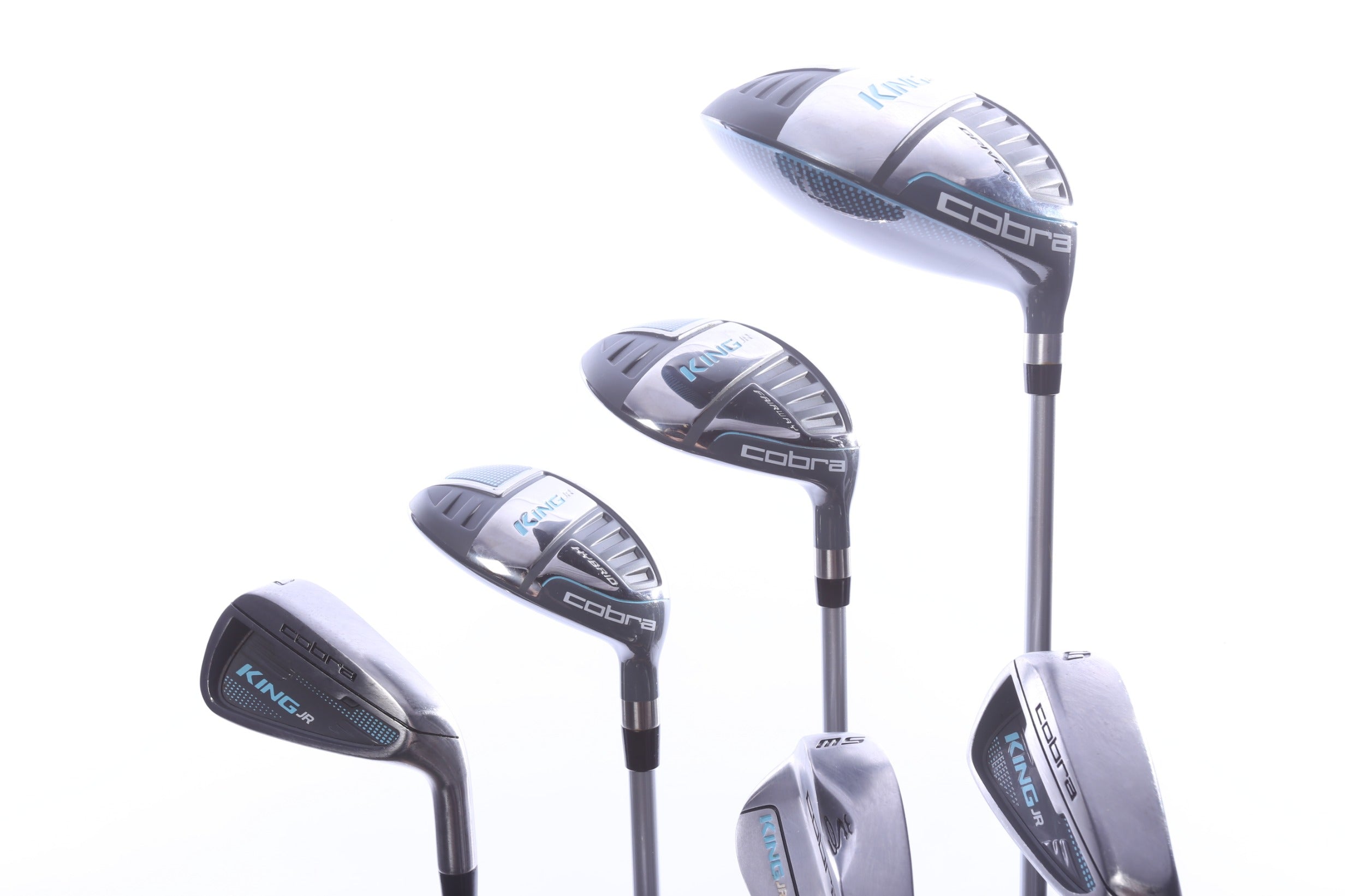 Used Cobra King Junior Kids Set - Right-Handed - Driver, FW, Hybrid, 7, 9, SW, Putter - Junior Flex-Next Round