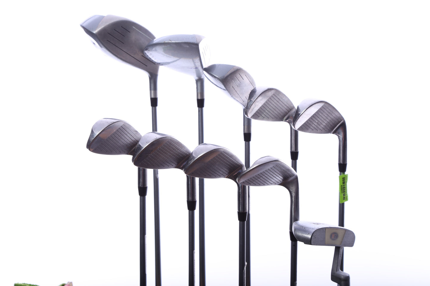 Used Us Kids Golf U/L 54 Grey/Purple Kids Set - Left-Handed - 1W, FW, 4H, 6-PW, 56* Putter - Youth Flex-Next Round