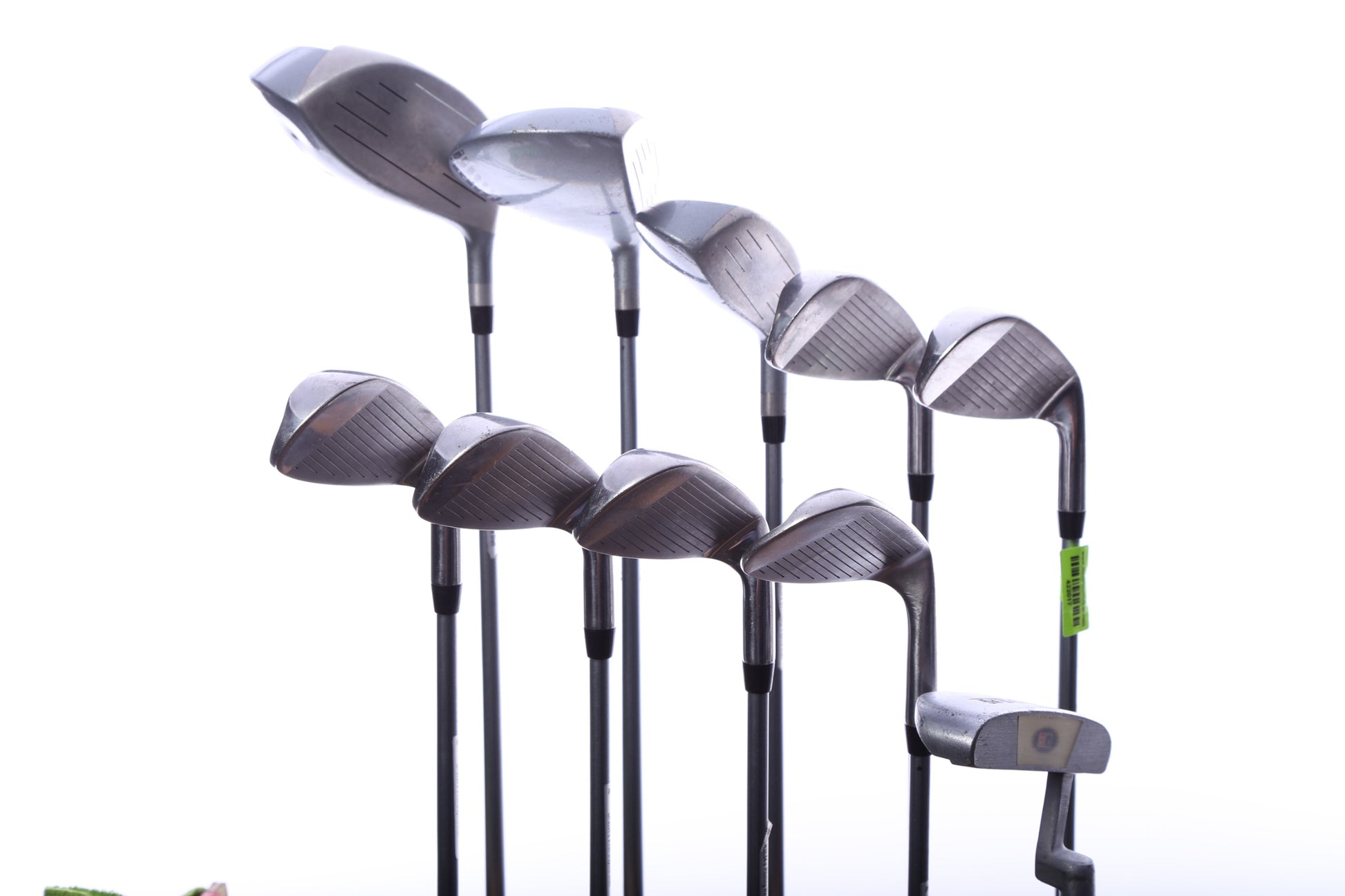 Used Us Kids Golf U/L 54 Grey/Purple Kids Set - Left-Handed - 1W, FW, 4H, 6-PW, 56* Putter - Youth Flex-Next Round