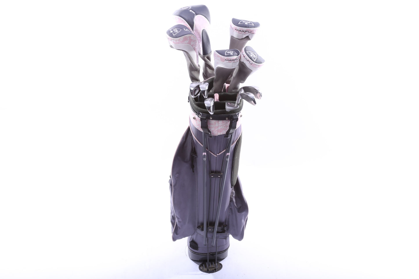 Used MaxFli Black Max Complete Set - Right-Handed - 1W, 3W, 5W, 4H, 5H, 6-PW, Putter - Ladies Flex-Next Round