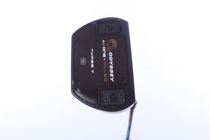 Used Odyssey Ai-ONE Milled Silver Three T Putter - Right-Handed - 33 in - Mallet-Next Round