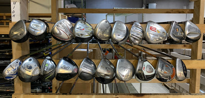 Wholesale Lot of 20 Golf Clubs - Fairway Woods & Hybrids - Men's Flex-Next Round