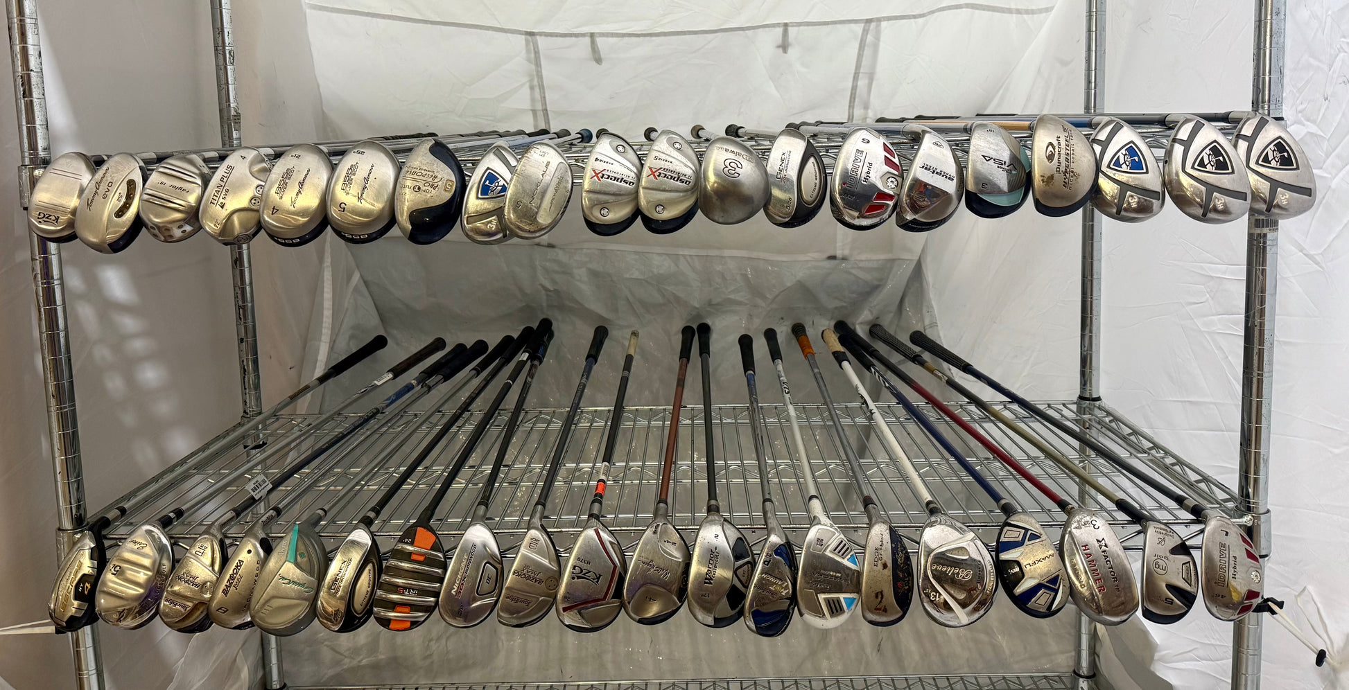 Wholesale Lot of 40 Golf Clubs - Assorted Hybrids-Next Round