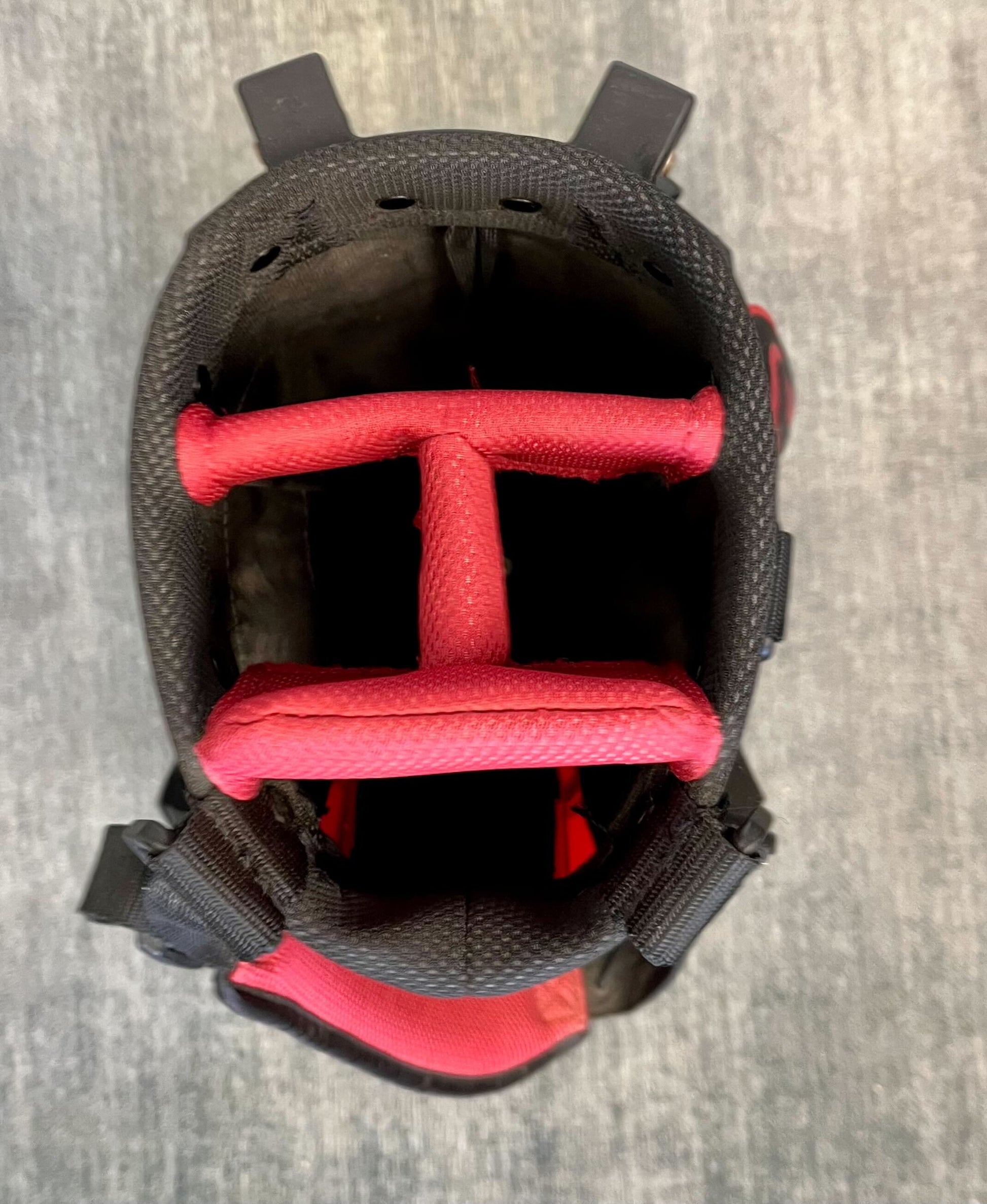 Nike Golf Black/Red Stand Golf Bag 4 Dividers 4 Pockets-Next Round