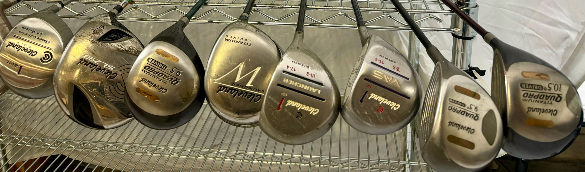 Wholesale Lot of 30 Golf Clubs - Cleveland Drivers - Launcers, Quadpro and Vas-Next Round