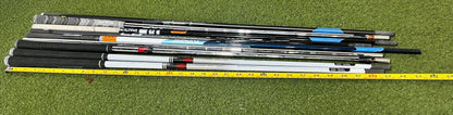 Wholesale Lot of 9 Golf Shafts - Assorted Brands-Next Round