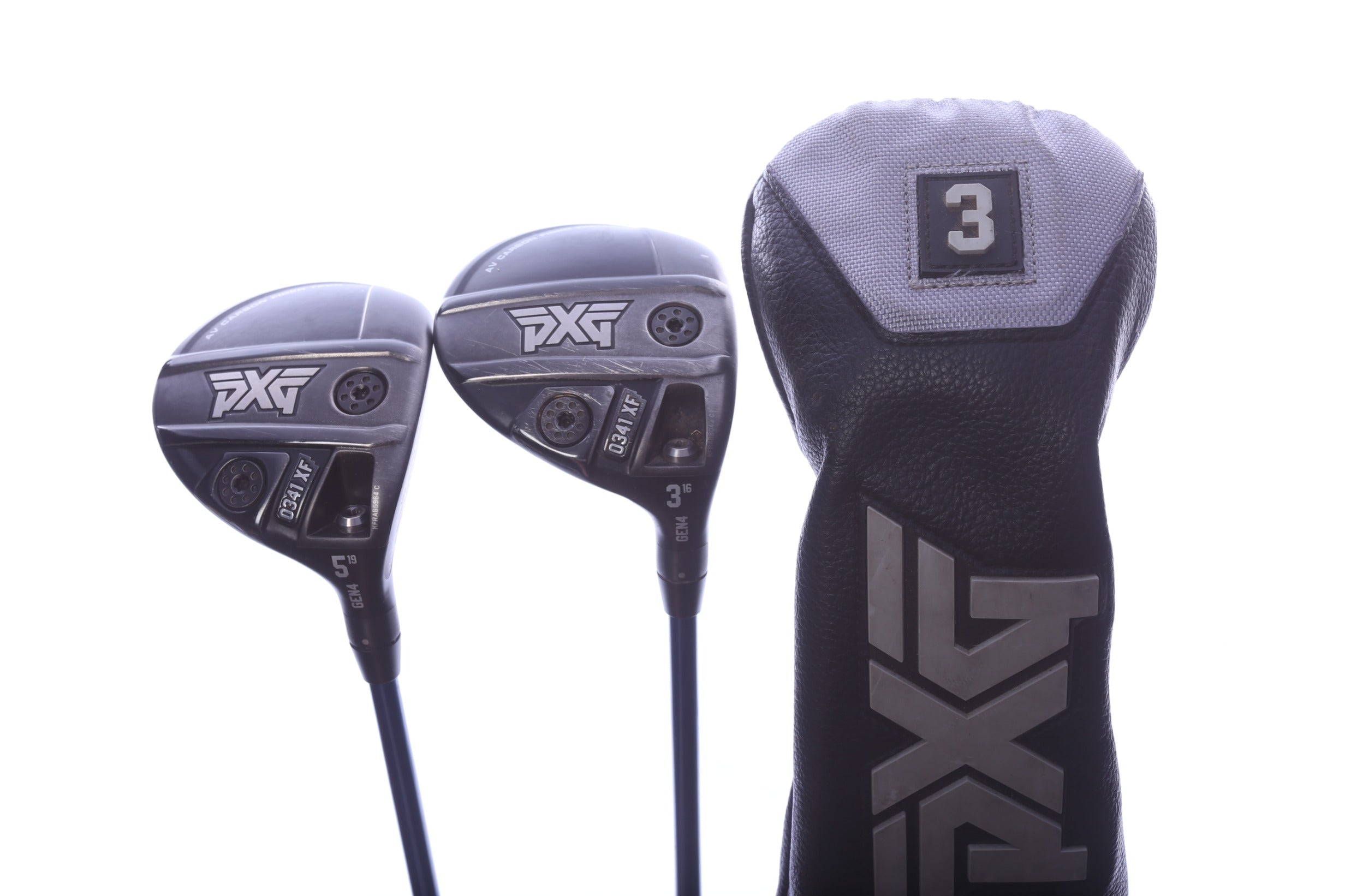 Used PXG 0341 XF GEN4 Wood Set - Right-Handed - 3W, 5W - Regular Flex
