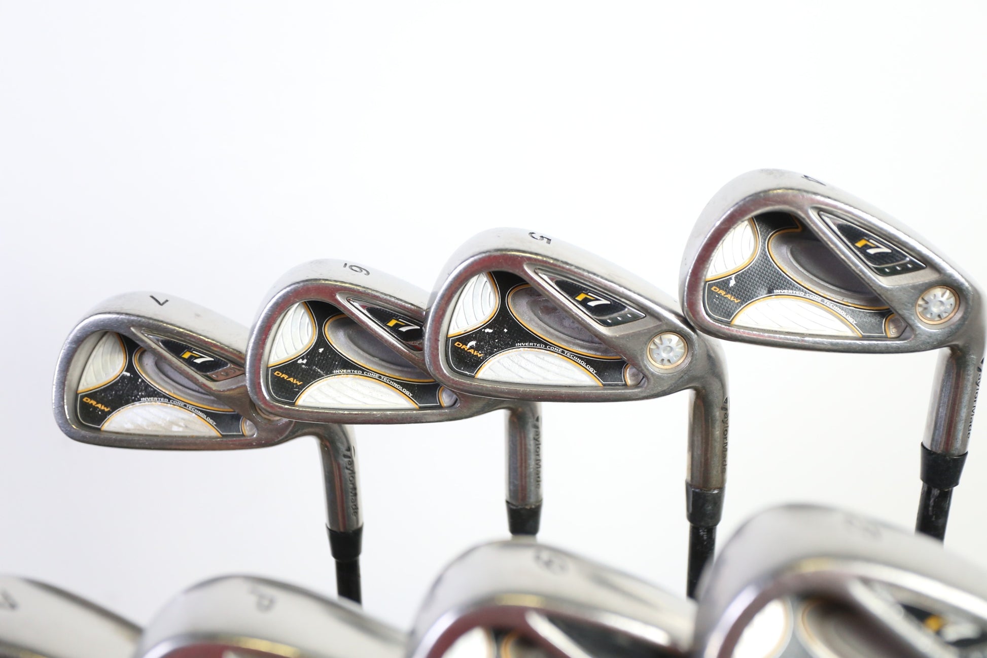 Used TaylorMade r7 Draw Iron Set - Right-Handed - 4-GW - Stiff Flex-Next Round